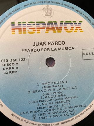 Vinilo Pardo por la música