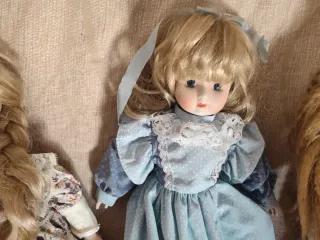 Lote 5 Muñecas Porcelana