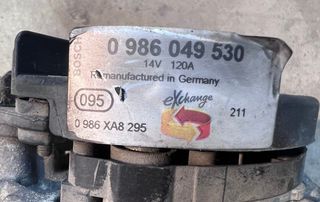 Alternador Bosch 0 986 049 530 Alfa Romeo 159