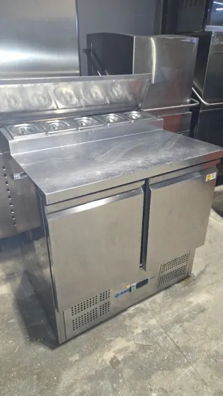 Bajo Mostrador Pizzero Acero Inoxidable