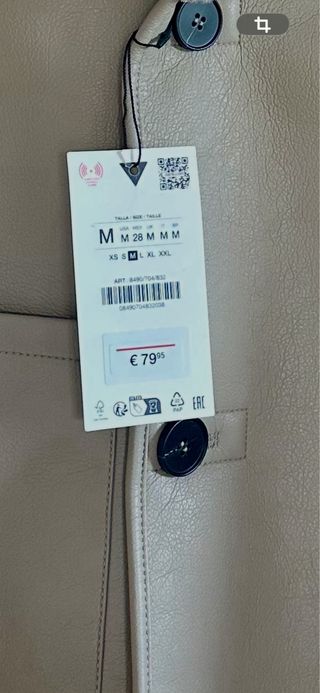 Chaqueta Zara doble faz reversible