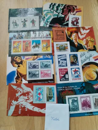 Lote de sellos de España, diferentes temáticas