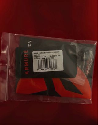 Cazadora de moto Armure roja y azul