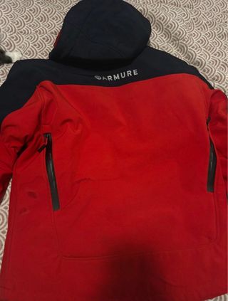 Cazadora de moto Armure roja y azul