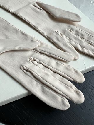 Guanti Vintage Texlima Beige Lunghi