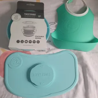 Twistshake Plato + Babero + Bandeja