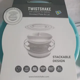 Twistshake Plato + Babero + Bandeja