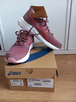 Zapatillas Asics Mujer Talla 38 Marrón/Rojo