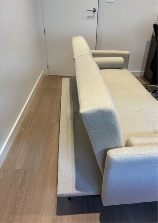 Sofá Cama Gris Tela