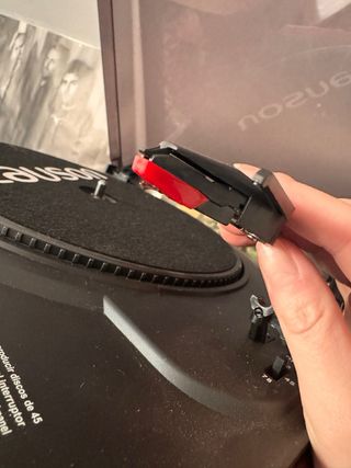 Tocadiscos Lauson Rojo y Negro