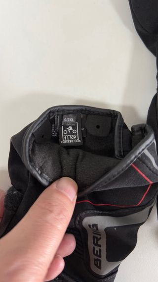 Guantes de Moto Bering Negros y Rojos