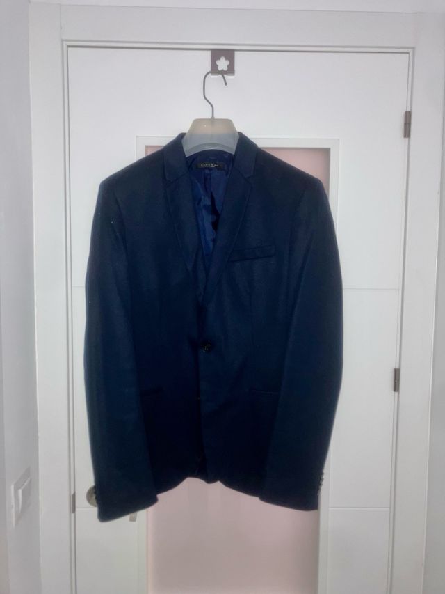 Chaqueta Americana Zara Azul