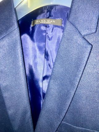 Chaqueta Americana Zara Azul