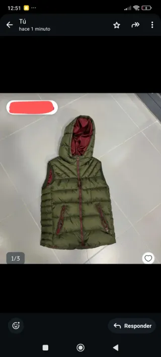 Chaleco infantil estampado mariposas