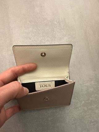 Monedero Tous Beige y Dorado