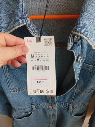 Vestido vaquero Zara corto sin estrenar