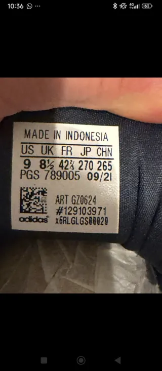 Scarpe da corsa Adidas uomo N 42,5