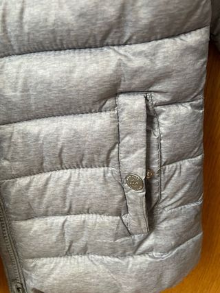 Chaqueta acolchada gris Mango
