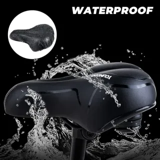 YOUNGDO Sillín Bicicleta Gel Negro Impermeable