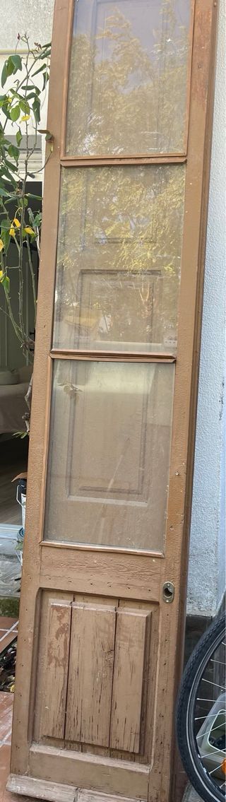 HOY antigua madera y cristal Para restaurar