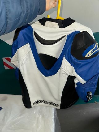 Mono Alpinestars Azul y Blanco + Botas