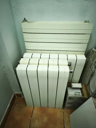 Radiadores blancos para gas natural