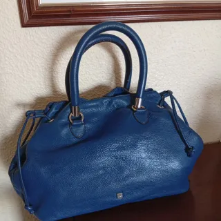 Bolso Piel Azul Purificación García