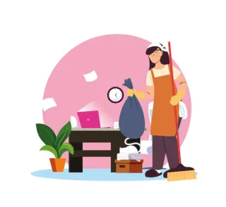 Hago horas de limpieza..