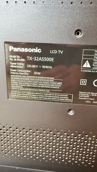 Televisor Panasonic TX-32AS500E 32 LCD