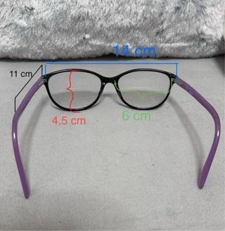 Occhiali da vista donna eleganti nero e lilla