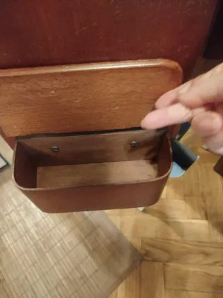 Mesa antigua máquina coser madera