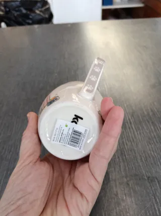 Taza cerámica con diseño de perro