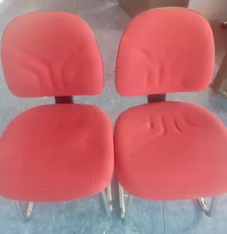 Sillas de oficina rosas (2 unidades)