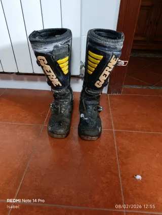 Botas Motocross Gaerne Negras y Amarillas