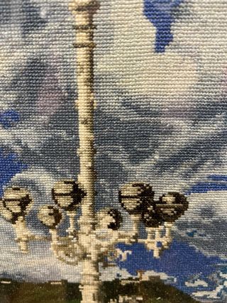 Cuadro Punto de Cruz Paisaje Marino  precioso