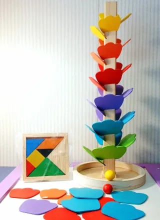 Árbol Musical Madera Colores