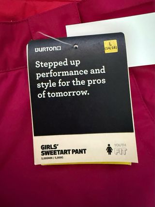 Pantalones de esquí rosas, talla 14-16 niño