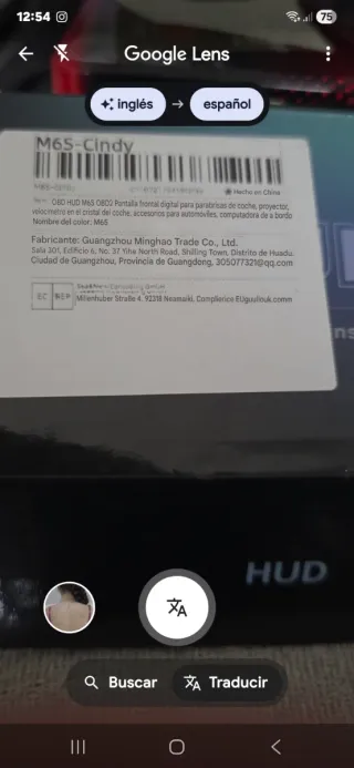 Pantalla HUD OBD2 M6S