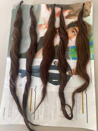 Mallas de fallera de pelo natural