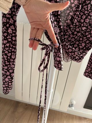 Blusa Mango flores S