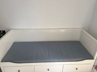 Cama nido / diván con cajones – blanca 80x200