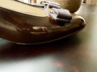 Salvatore Ferragamo Vara Marrón Vintage