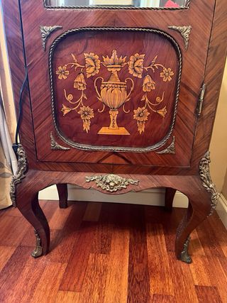 Vitrina Vintage Madera y Cristal