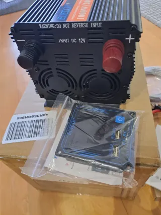 Inversor EDECOA 1000W/2000W Onda Pura 12v