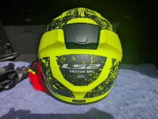 Casco Moto LS2 Vector Evo Fibra Amarillo TALLA L