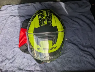 Casco Moto LS2 Vector Evo Fibra Amarillo TALLA L