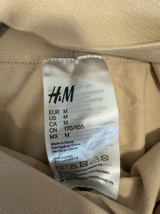Culottes reductores H&M negro y carne S/M