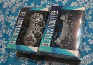 2 Mandos PS3 Dualshock Con Cable
