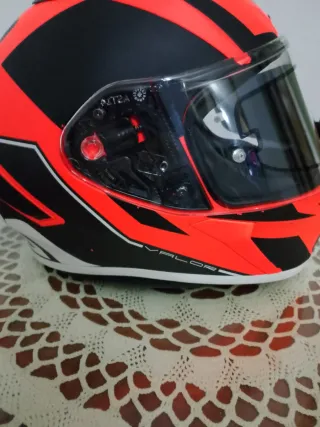 Casco Moto Airoh Naranja/Negro