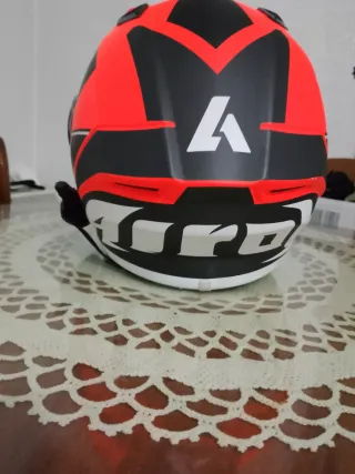 Casco Moto Airoh Naranja/Negro